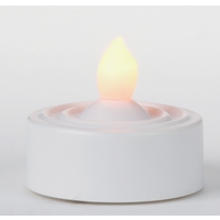 Lighted White Tea Light