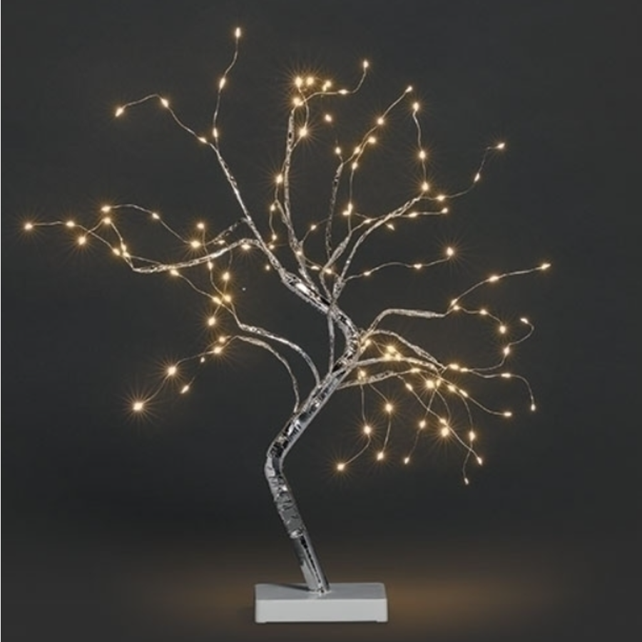 22"H Starry Light Tree with Silver Trunk