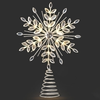 Roman Inc Lighted Snowflake Crystal Treetopper