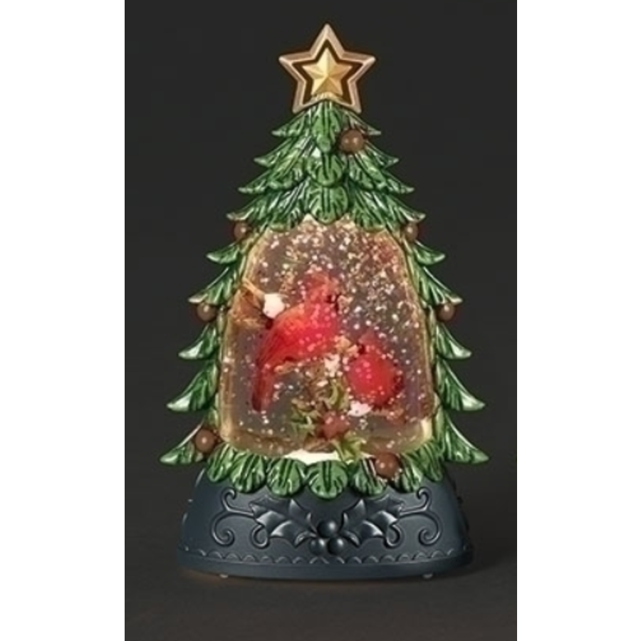 6"H Lighted Shimmering Tree