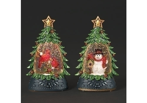  Roman Inc 6"H Lighted Shimmering Tree 