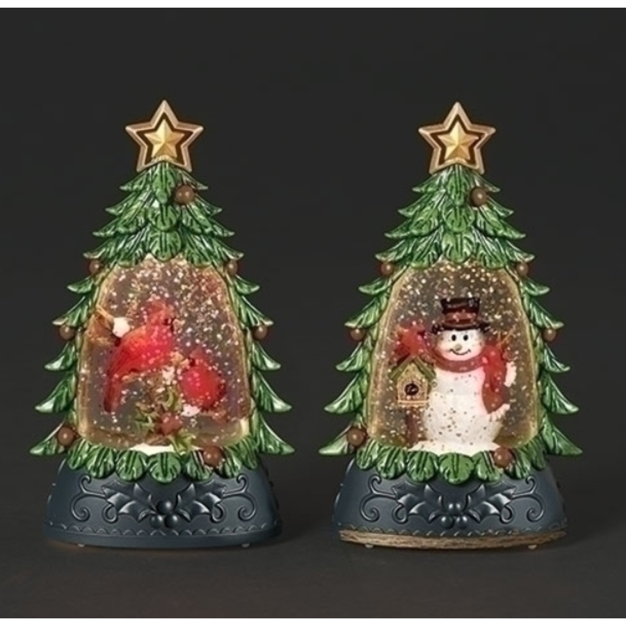 6"H Lighted Shimmering Tree