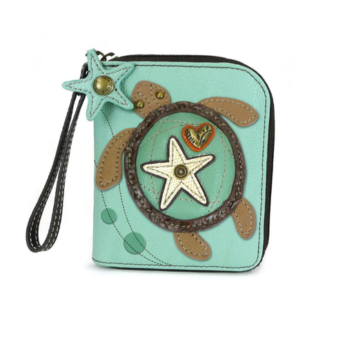  Chala Handbags Zip Around Wallet Turtle 