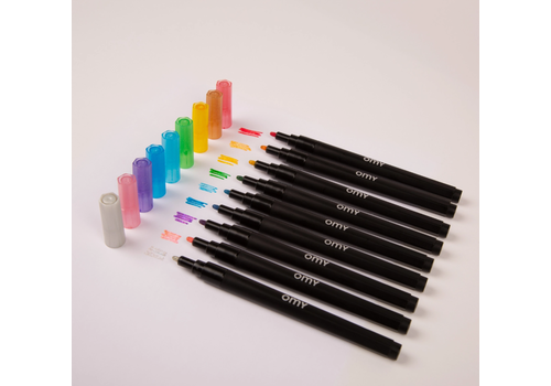  OMY Glitter Markers Set of 9 