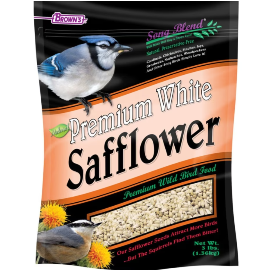 White Safflower Seeds 3 lbs.