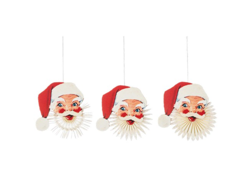  Santa Fan Ornament 
