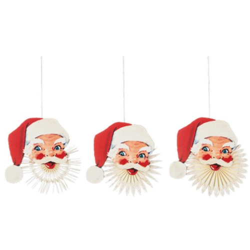  Santa Fan Ornament 