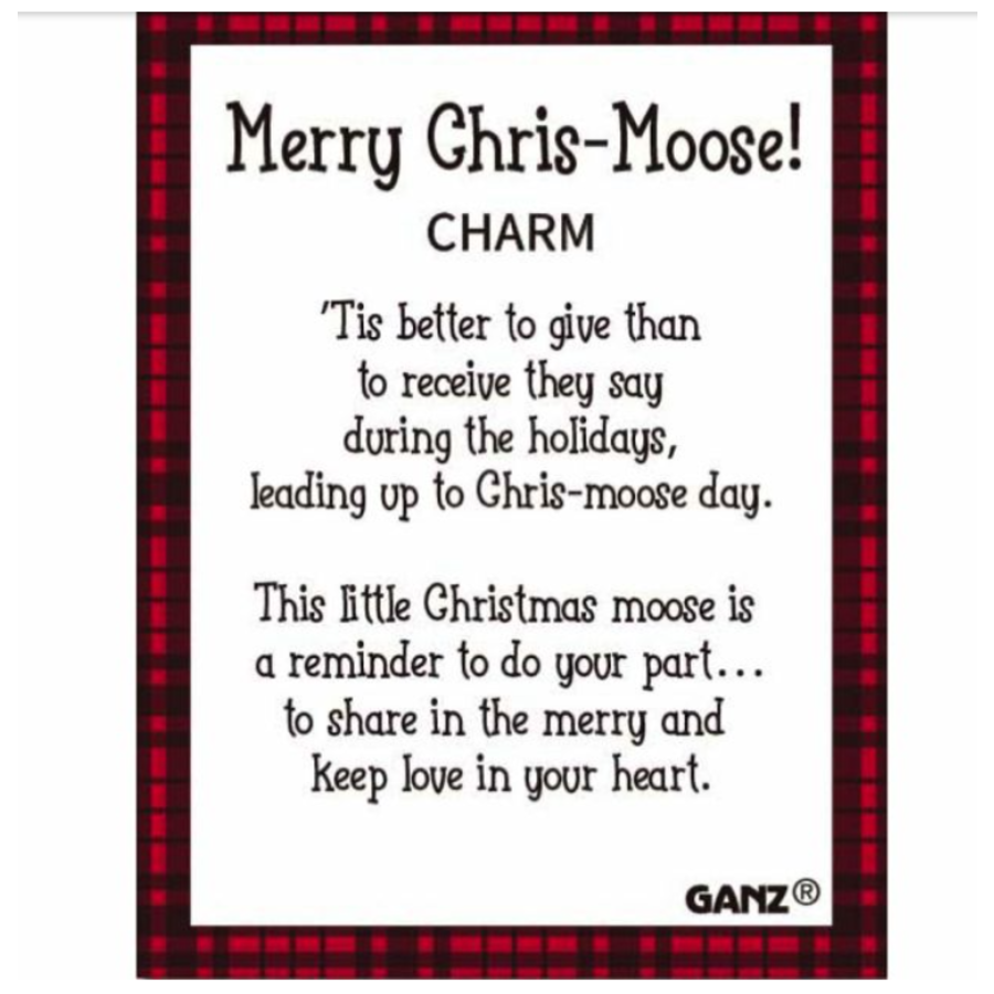 Merry Chris-Moose Charm