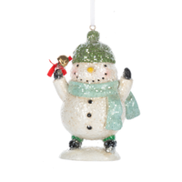 Skating Snowman Ornament