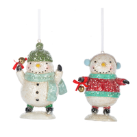 Skating Snowman Ornament