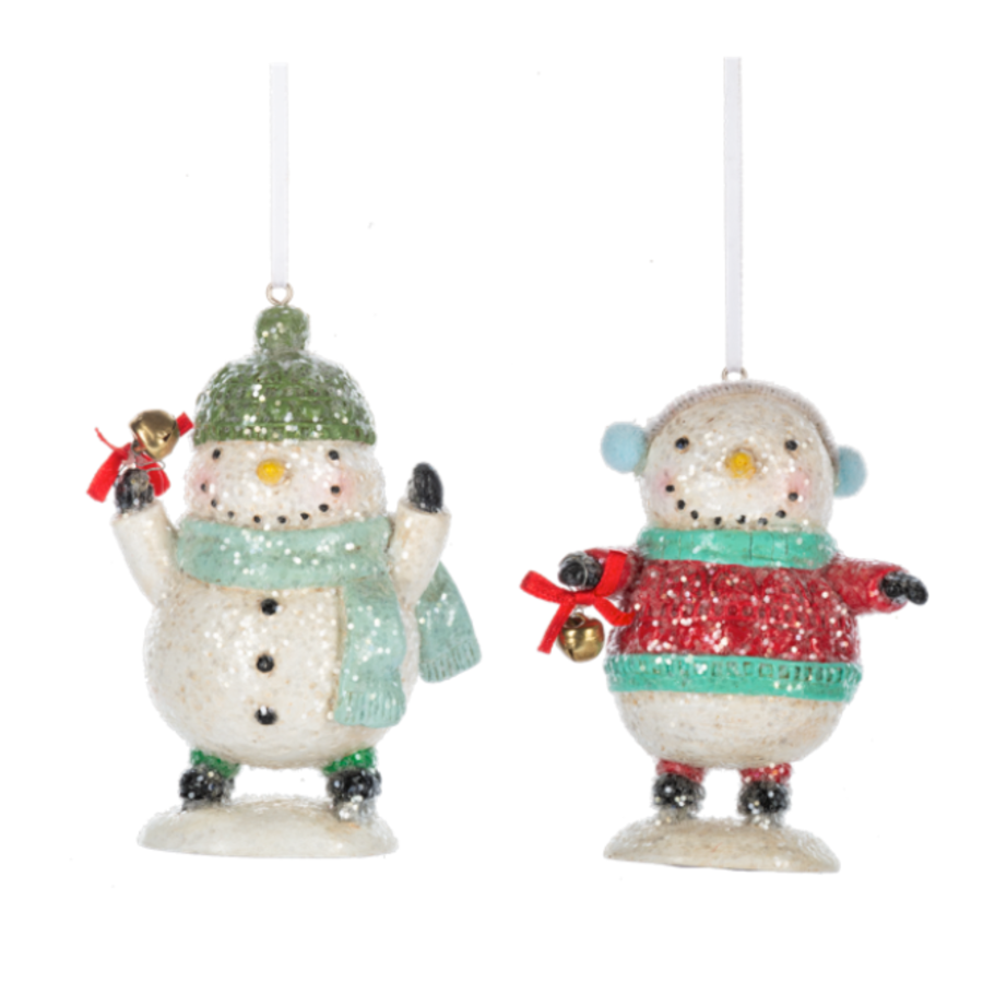 Skating Snowman Ornament