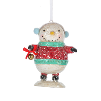 Skating Snowman Ornament