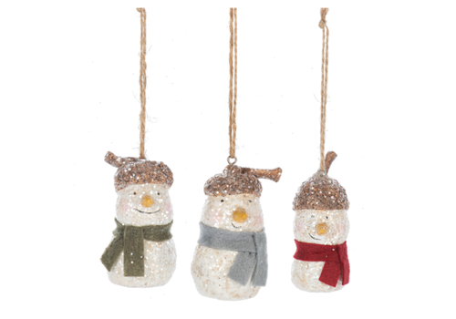  Woodland Snowman Ornament 