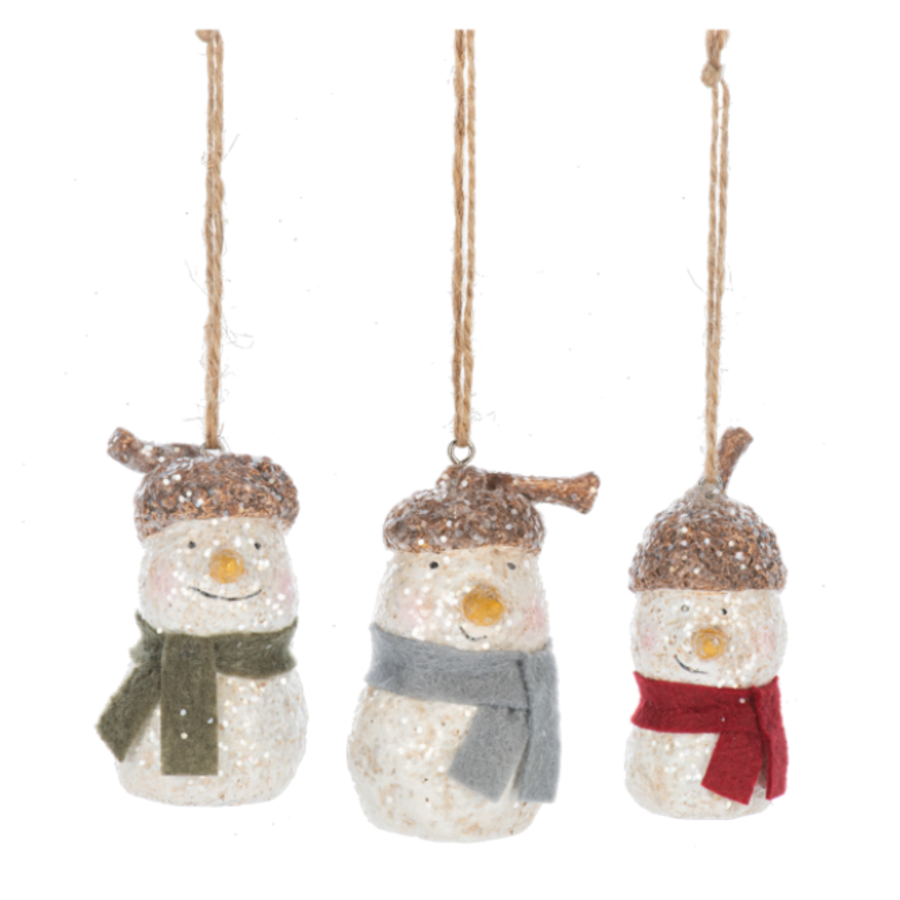 Woodland Snowman Ornament