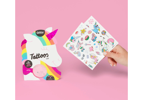 OMY Unicorn Tattoos 