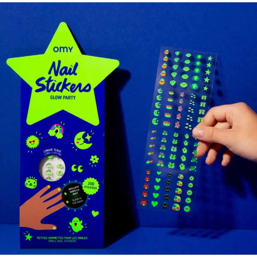 Glow Party GID Nail Stickers