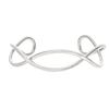 Rain Jewelry Collection Silver Crossover Loops Open Cuff Bracelet_