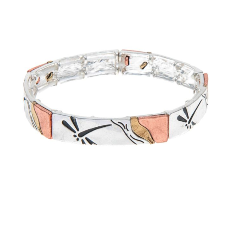 Multimetal Dragonfly Bracelet