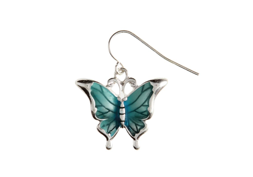  Rain Jewelry Collection Silver Blue Butterfly Earrings 