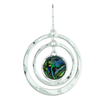 Rain Jewelry Collection Silver Triple Circle Abalone Earrings