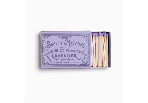  123 Farm Lavender Matches – Boxed Set of 40 