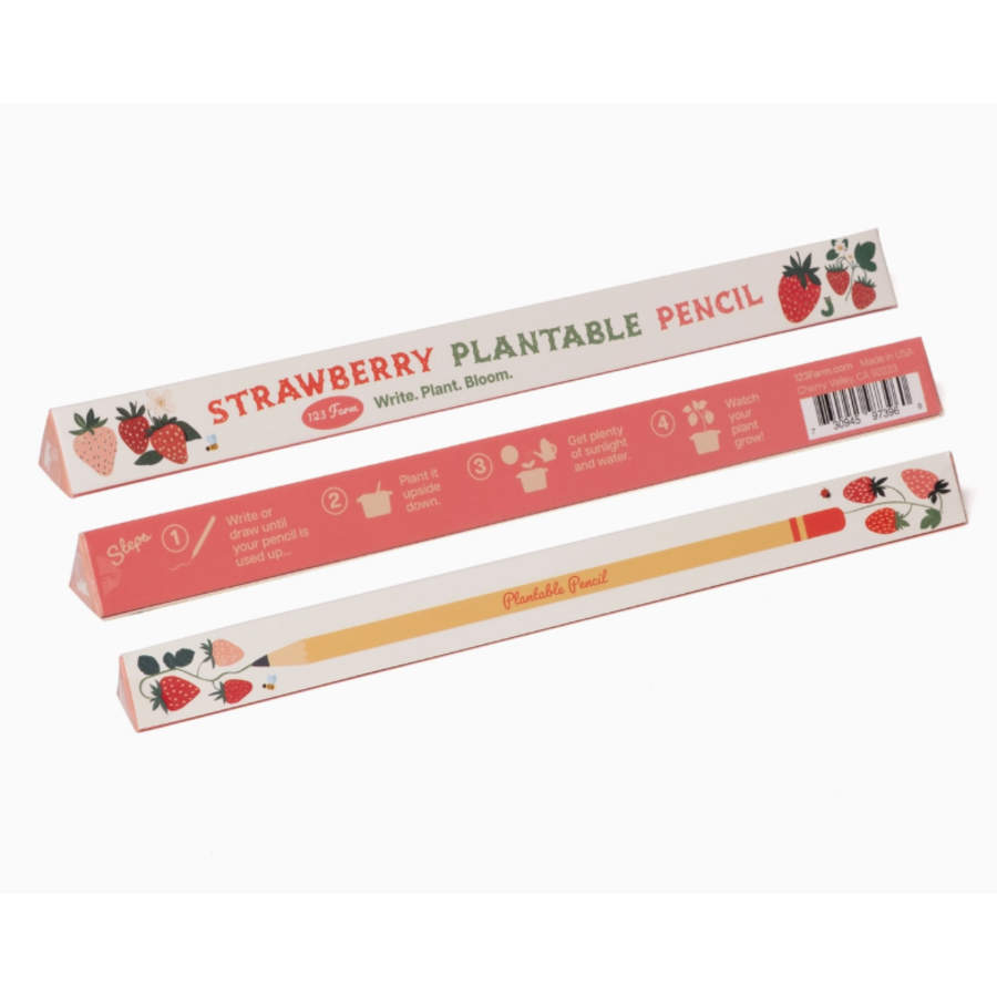 Strawberry Plantable Pencil