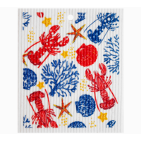 Sea Life Swedish Wash Towel