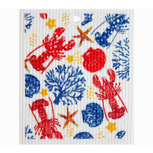  Talla Imports Sea Life Swedish Wash Towel 