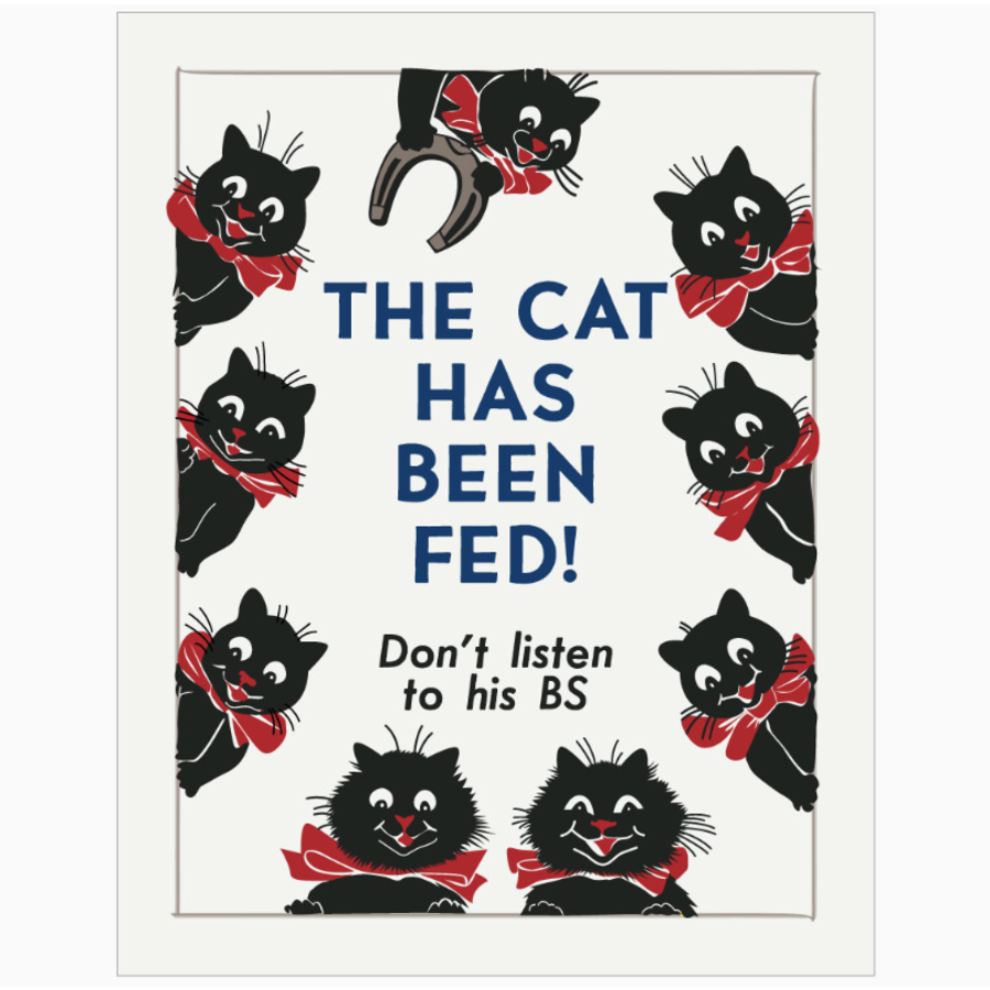 Cat Has Been Fed Don't Listen to His Magnet