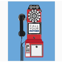 Call Your Mother Payphone Magnet