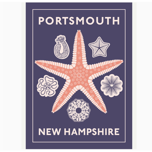  Fridgedoor Starfish Portsmouth Magnet 