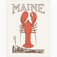 Maine Lobster & Fish Shanty Magnet