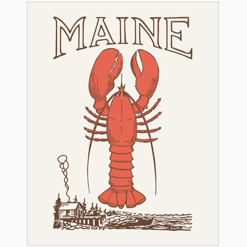  Fridgedoor Maine Lobster & Fish Shanty Magnet 