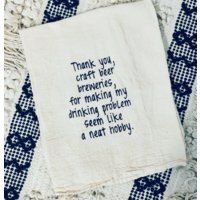 Thank You Craft Beer Breweries Tea Towel