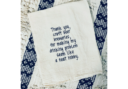  ellembee gift Thank You Craft Beer Breweries Tea Towel 
