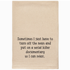 ellembee gift Serial Killer Documentary Tea Towel
