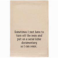Serial Killer Documentary Tea Towel