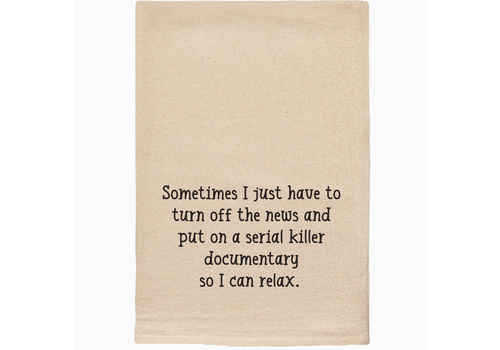  ellembee gift Serial Killer Documentary Tea Towel 