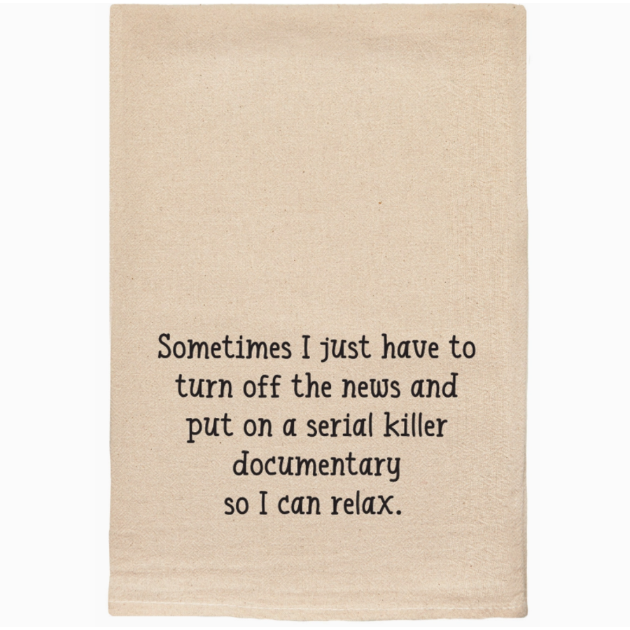Serial Killer Documentary Tea Towel