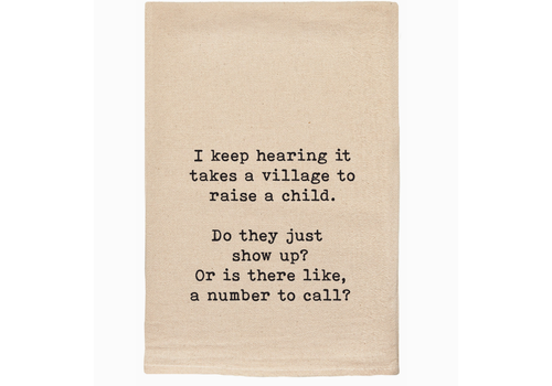  ellembee gift It Takes a Village Tea Towel 