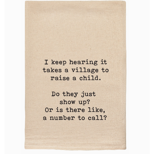  ellembee gift It Takes a Village Tea Towel 