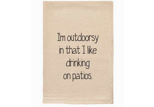  ellembee gift I'm Outdoorsy Tea Towel 