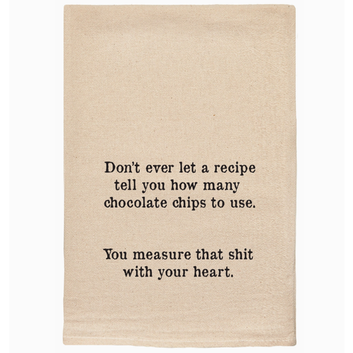  ellembee gift Don't Let A Recipe Tell You Tea Towel 