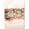 Kat Maus Haus Illustration Portsmouth NH Postcard