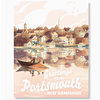 Kat Maus Haus Illustration Greetings from Portsmouth Card