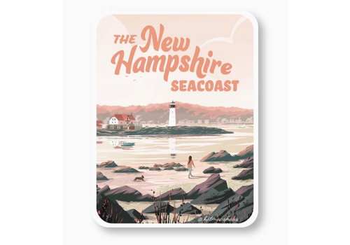  Kat Maus Haus Illustration NH Seacoast Sticker 