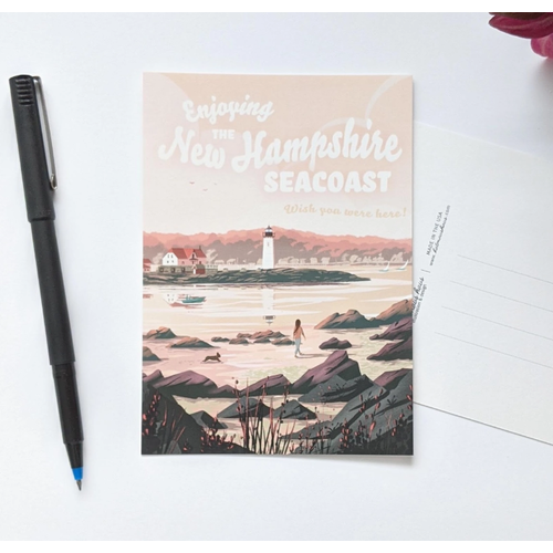  Kat Maus Haus Illustration NH Seacoast Postcard 
