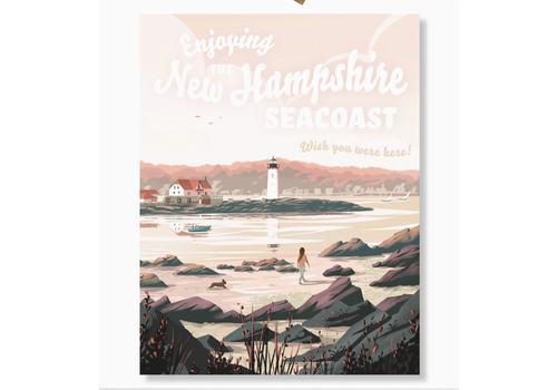  Kat Maus Haus Illustration New Hampshire Seacoast Card 