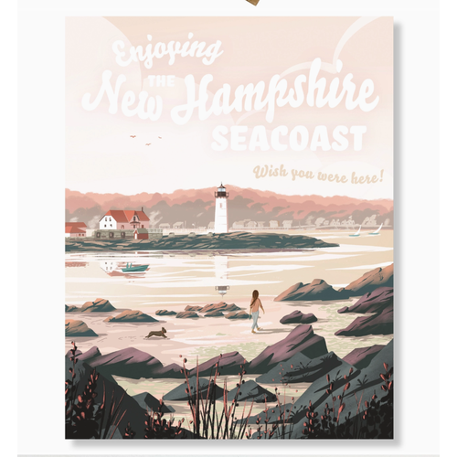  Kat Maus Haus Illustration New Hampshire Seacoast Card 