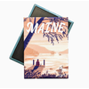 Kat Maus Haus Illustration Maine Magnet Dock Scene